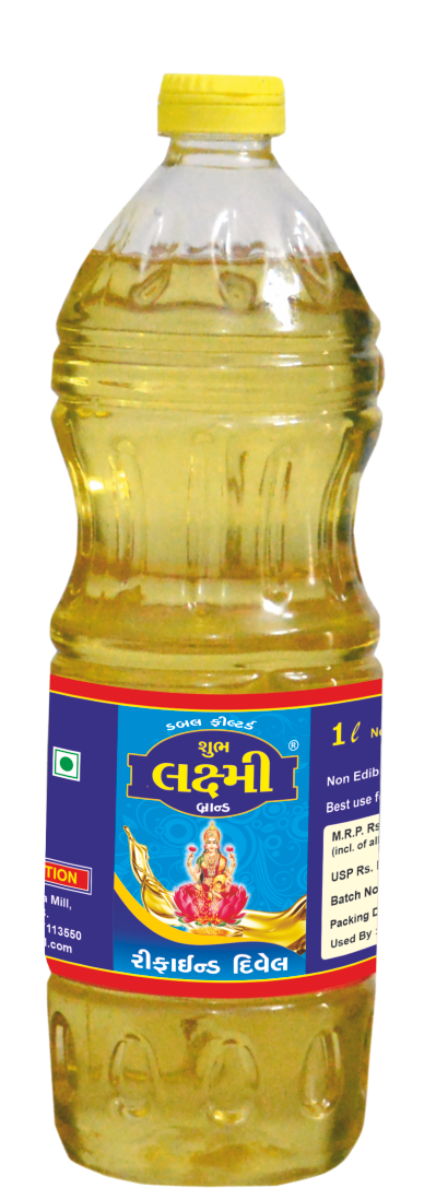 Shubh Laxmi 1 Litre Refined Castor Oil Bottle